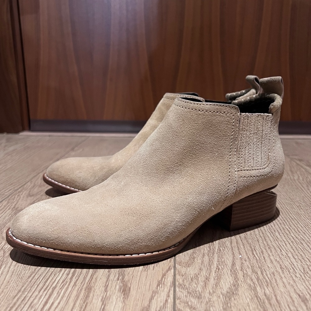 Alexander Wang Beige Suede Cut Out Ankle Boot